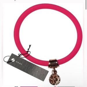 Marc by Marc Jacobs Pink Bracelet with Gold Charm